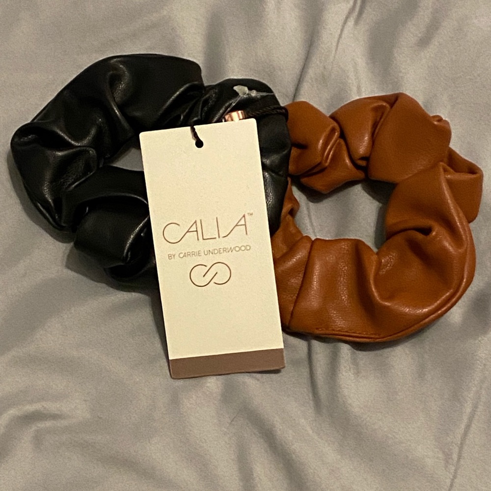 Calia Faux Leather Scrunchies